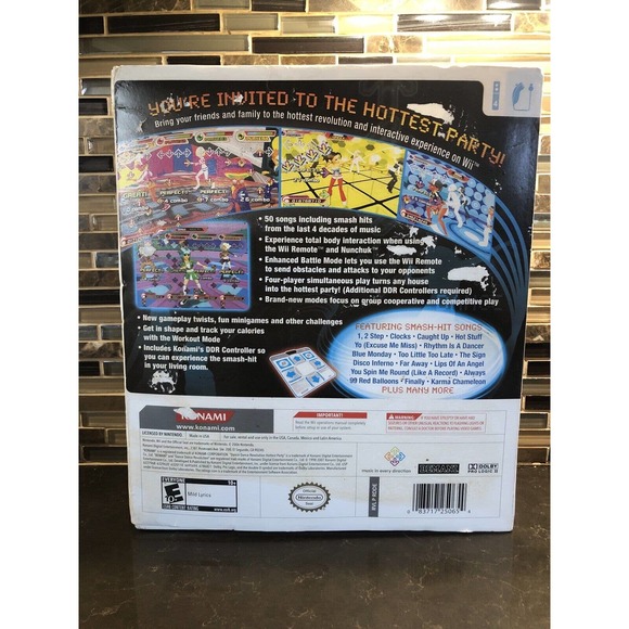 Dance Dance Revolution DDR: Hottest Party‎ Dance Pad Nintendo Wii, 2007 - Picture 2 of 6